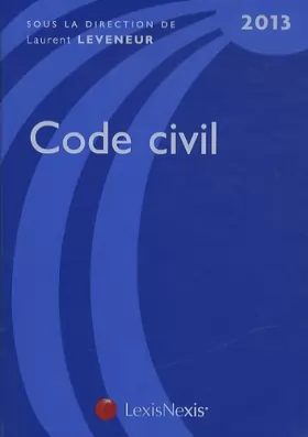 Couverture du produit · Code civil 2013