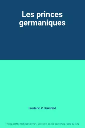 Couverture du produit · Les princes germaniques
