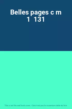 Couverture du produit · Belles pages c m 1  131