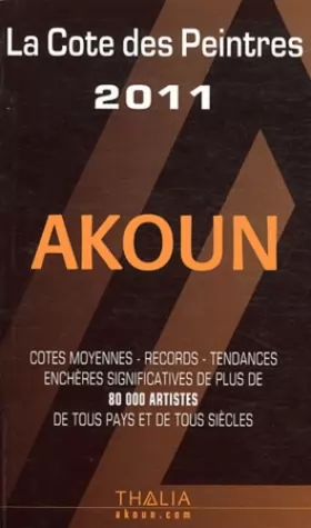 Couverture du produit · Akoun : La Cote des Peintres
