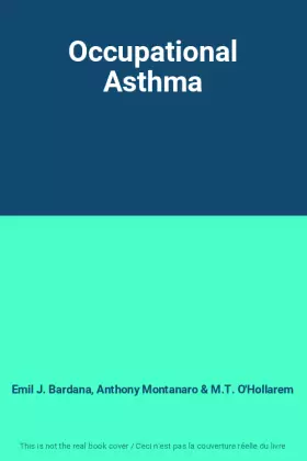 Couverture du produit · Occupational Asthma