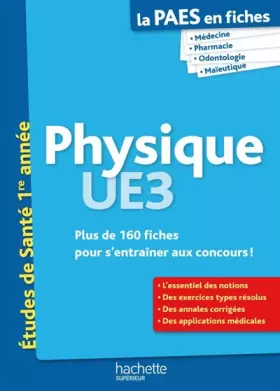 Couverture du produit · La PAES en fiches, Physique