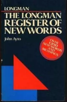 Couverture du produit · The Longman Register of New Words: v. 2