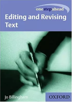 Couverture du produit · One Step Ahead Editing and Revising Text