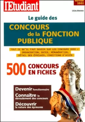 Couverture du produit · Le guide des concours de la fonction publique. Edition 2002