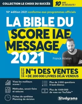 Couverture du produit · La bible du score IAE message 2021: 10e édition