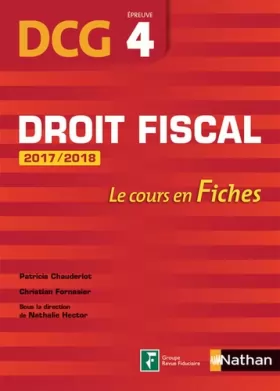 Couverture du produit · Droit fiscal 2017/2018 - DCG 4 - Fiches