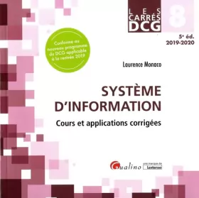 Couverture du produit · DCG 8 - Systèmes d'information de gestion: Cours et applications corrigées (2019-2020)