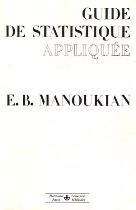 Couverture du produit · Guide de statistique appliquée. Premier, deuxième et troisième cycles