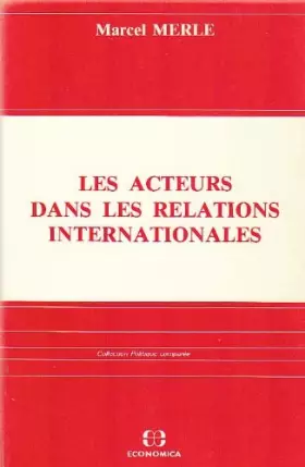 Couverture du produit · Les acteurs dans les relations internationales