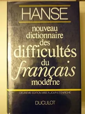 Couverture du produit · Nouveau dictionnaire des difficultés du français moderne