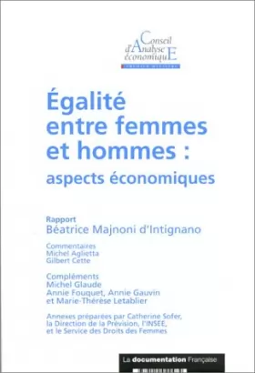 Couverture du produit · Egalité entre femmes et hommes : aspects économiques (Rapport du CAE n.15)
