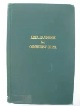 Couverture du produit · Area Handbook for Communist China