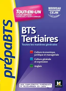 Couverture du produit · PREPABTS - Toutes les matières générales - BTS Tertiaires - Révision et entrainement