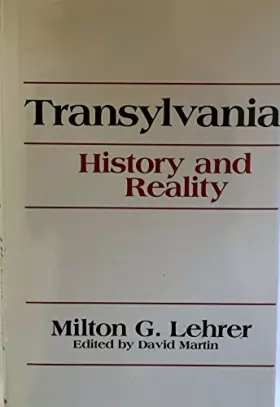 Couverture du produit · Transylvania: History and Reality