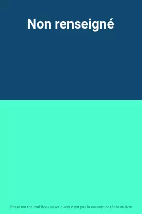 Couverture du produit · Non renseigné