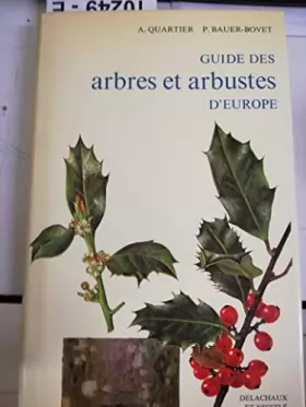 Couverture du produit · Guide des arbres et arbustes d europe 072193