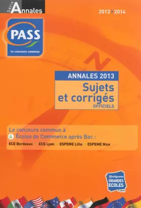 Couverture du produit · Annales du concours PASS: Sujets et corrigés officiels