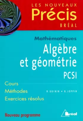 Couverture du produit · Algèbre et géométrie PCSI