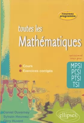 Couverture du produit · Toutes les mathématiques MPSI-PCSI-PTSI-TSI