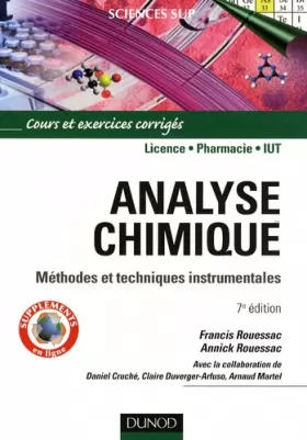 Couverture du produit · Analyse chimique : Méthodes et techniques instrumentales