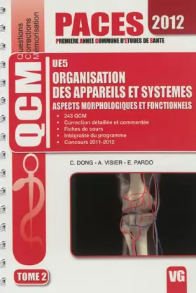 Couverture du produit · Organisation des appareils et systèmes UE5: Aspects morphologiques et fonctionnels Tome 2