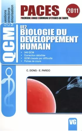 Couverture du produit · Biologie du développement humain: UE2