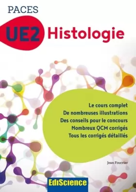 Couverture du produit · PACES UE2 Histologie - Manuel, cours + QCM corrigés