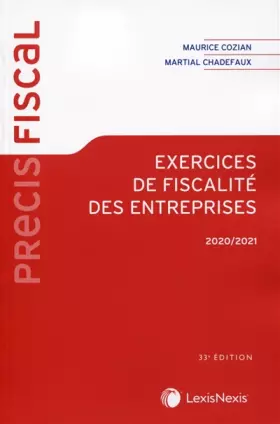 Couverture du produit · Exercices de fiscalité des entreprises 2020-2021