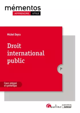 Couverture du produit · Droit international public: Cours intégral et synthétique (2020)