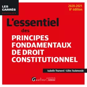 Couverture du produit · L'essentiel des principes fondamentaux de droit constitutionnel