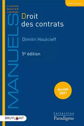 Couverture du produit · Droit des contrats