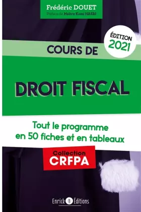 Couverture du produit · Cours de droit fiscal (2021)