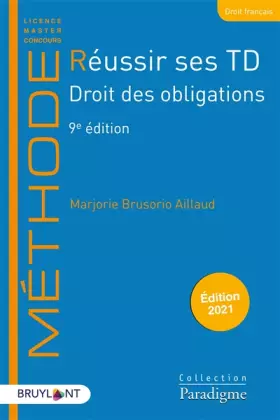 Couverture du produit · Réussir ses TD Droit des obligations