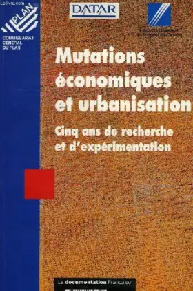 Couverture du produit · Mutations Economiques et Urbanisation