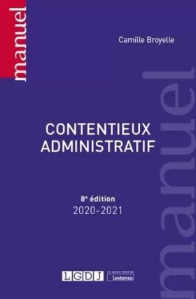 Couverture du produit · Contentieux administratif (2020-2021)