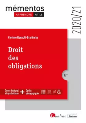 Couverture du produit · Droit des obligations (2020)