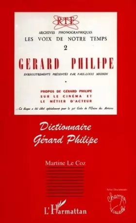 Couverture du produit · Dictionnaire Gérard Philipe