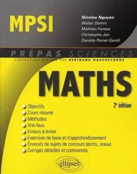 Couverture du produit · Mathématiques MPSI - 2e édition