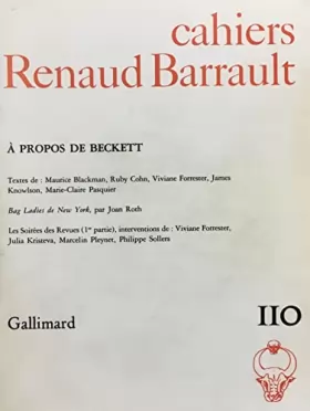 Couverture du produit · Cahiers Renaud Barrault, numéro 110