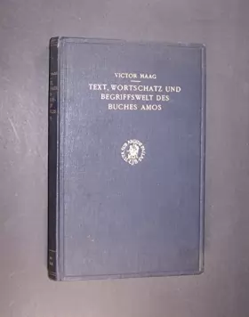 Couverture du produit · Text, Wortschatz und Begriffswelt Des Buches Amos