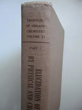 Couverture du produit · Technique of Organic Chemistry: Volume 11: Part 1