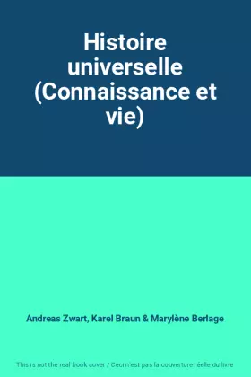 Couverture du produit · Histoire universelle (Connaissance et vie)