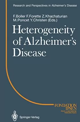 Couverture du produit · Heterogeneity of Alzheimer's Disease
