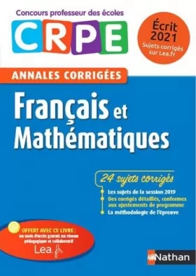 Couverture du produit · Annales CRPE Français et Mathématiques