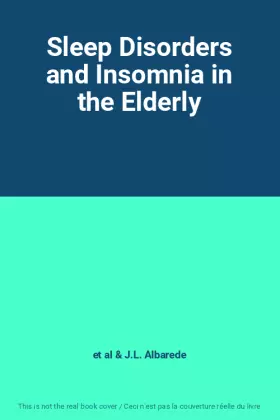 Couverture du produit · Sleep Disorders and Insomnia in the Elderly