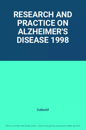 Couverture du produit · RESEARCH AND PRACTICE ON ALZHEIMER'S DISEASE 1998