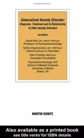 Couverture du produit · Generalised Anxiety Disorder