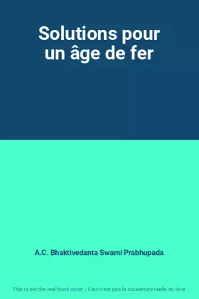 Couverture du produit · Solutions pour un âge de fer