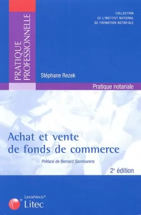 Couverture du produit · Achat et vente de fonds de commerce : Formules types (ancienne édition)